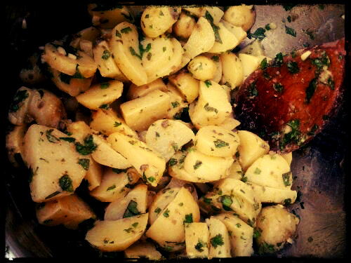 grøn kartoffelsalat